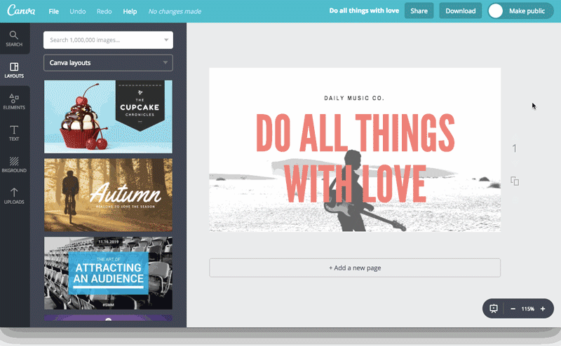 Canva how to save