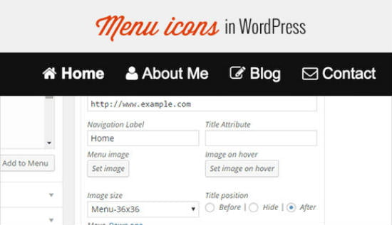 Πως να προσθέσεις εικονίδιο σε menu item του WordPress site σου